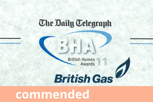Daily Telegraph British Homes Award, Best Small House, Commended 2011